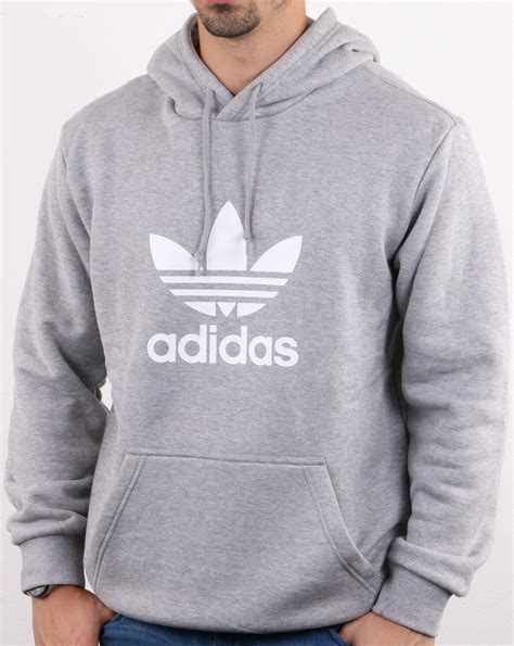 grey adidas hoodie cheap|Adidas grey and black hoodie.